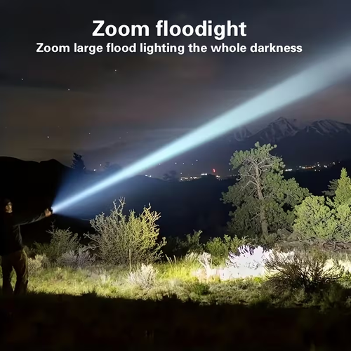 YANHUO 1pcs Super Powerful Rechargeable Flashlight Floodlight