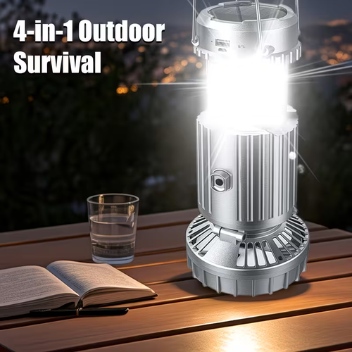 Solar Camping Fan Light, Ceiling Fan Light