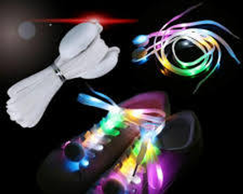 Multicolor Glow Laces