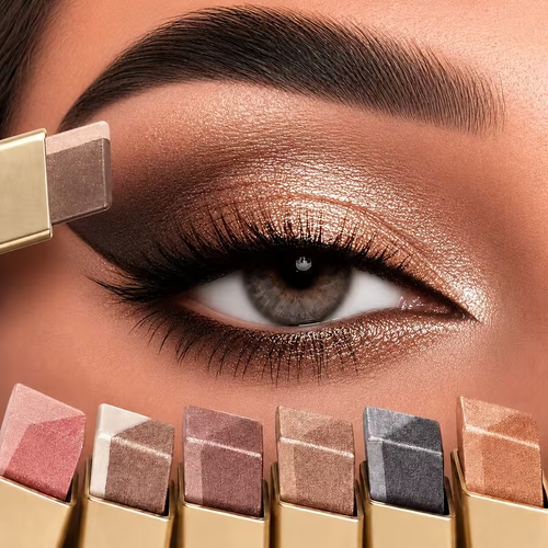 6Pcs Dual-Color Eyeshadow Stick Set | 1 Box 6 Colors Cream Eyeshadow Sticks for Eye Makeup
