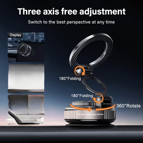2-In-1 Adjustable Foldable Magnetic Phone Mount
