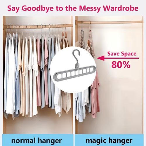 10pcs Heavy-Duty Foldable Plastic Hangers