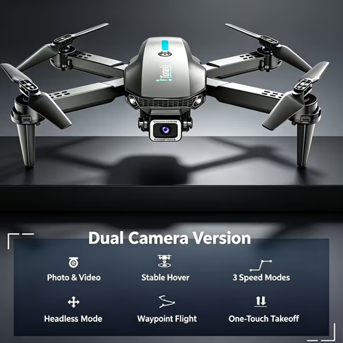 TongLi Dual-Camera Aerial Photography RC Drone, Drop-Resistant Material