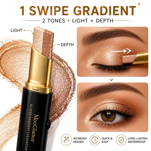 6Pcs Dual-Color Eyeshadow Stick Set | 1 Box 6 Colors Cream Eyeshadow Sticks for Eye Makeup
