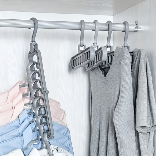 10pcs Heavy-Duty Foldable Plastic Hangers