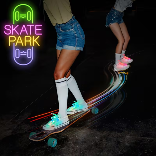 Multicolor Glow Laces