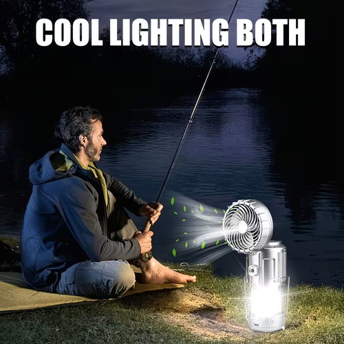 Solar Camping Fan Light, Ceiling Fan Light