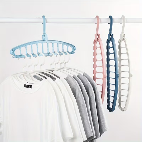 10pcs Heavy-Duty Foldable Plastic Hangers