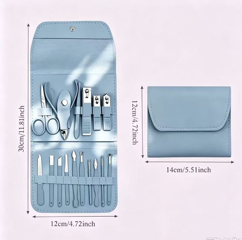 1 Set of 16 Premium Stainless Steel Modern Style of Nail Clippers Suit