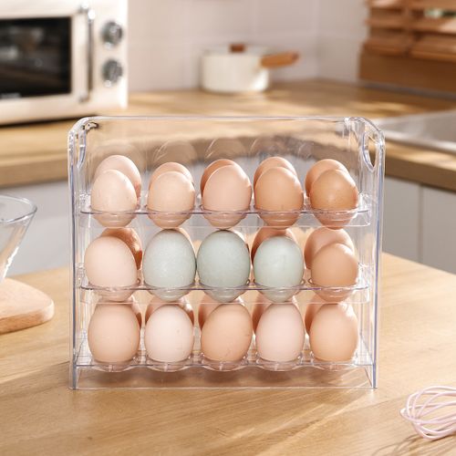 One egg per compartment, one peace of mind! The household drawer-type egg storage box is anti-drop and specially designed for the refrigerator, a must-have space-saving artifact for the kitchen.