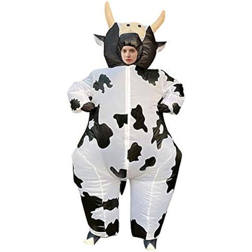 Halloween Christmas cow cosplay costume inflatable suit cartoon party stage bar props costume for men and women