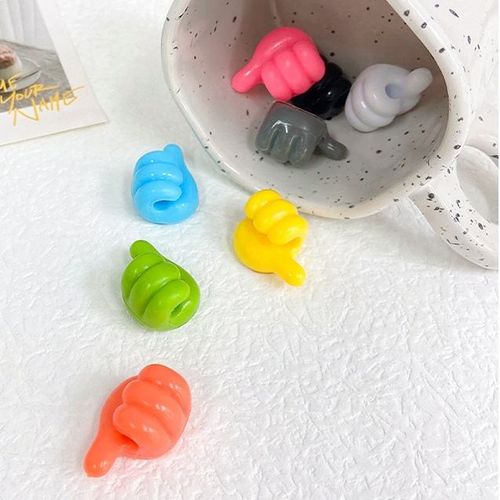 Hook cartoon creative data cable storage and organization office kitchen bathroom thumb hook