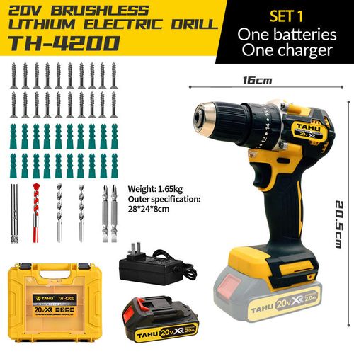 A new revolution in household tools! The rechargeable lithium-ion drill combines impact and screwing functions in one, saying goodbye to being flustered and in a hurry.