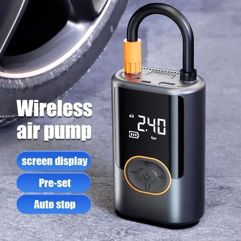 2025 latest wireless USB high-pressure portable car electric air pump
