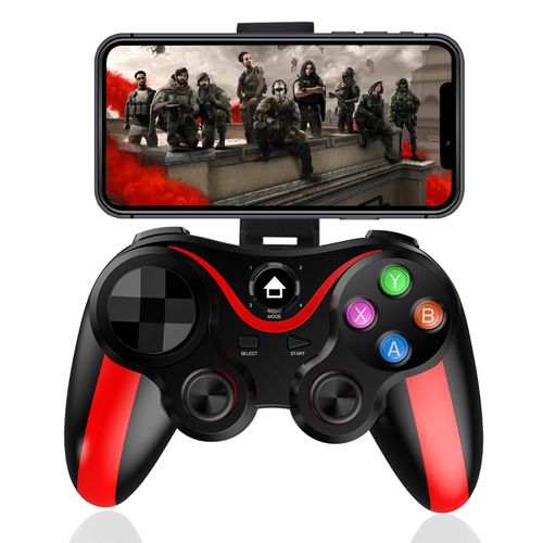 Wireless Mobile Game Controller with Phone Holder – For Android, iOS & PC