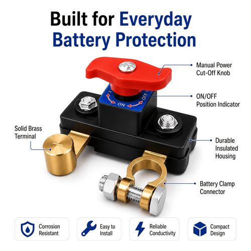 Car Battery Power Cut-Off Switch Breaker