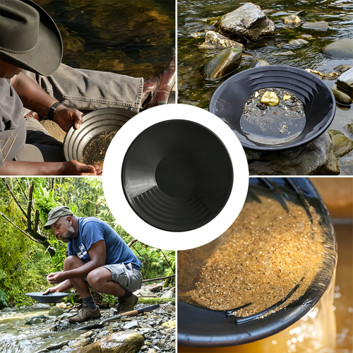 Golden Panning Pan