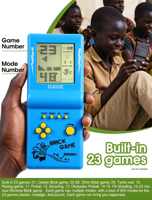 Retro Handheld Brick Game Console