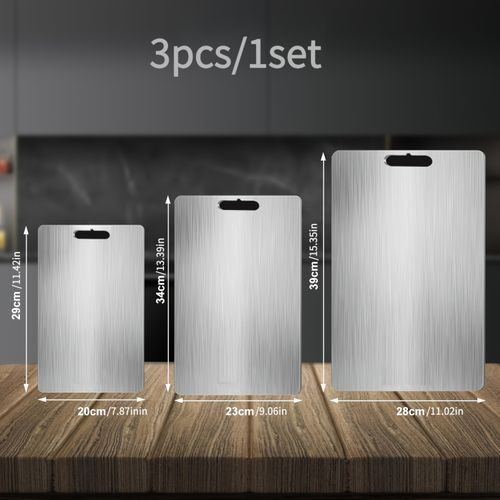 3 PCS Titanium Cutting Boards
