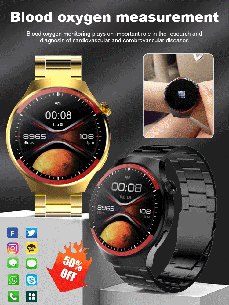 SL-WATCH4PRO Round Screen Smartwatch for Space Exploration