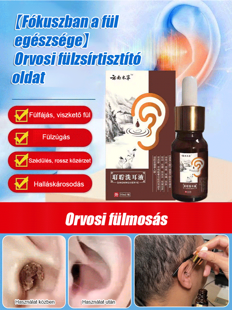 Herbal earwax removal solution