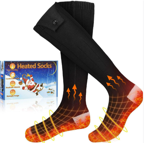 Smart Heated Socks, Thermal Socks for Outdoor Skiing, Warm and Temperature-Controlled Electric Socks