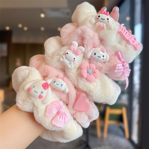 Sanrio Big Ear Dog Hair Band Women's Cute Large Elastic Soft Hair Rope Hair Accessories