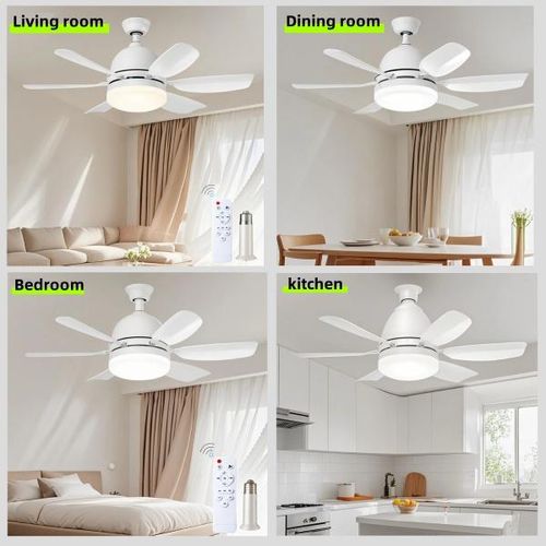 🔥Socket Fan Light Ceiling Fans with Lights and Remote