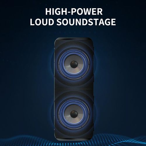 Two-in-one portable Bluetooth speaker with 20-watt stereo bass effect, IPX6 level waterproof performance and home theater surround sound. Modern style, a must-have for music lovers. Supports Bluetooth 5.3 connection.