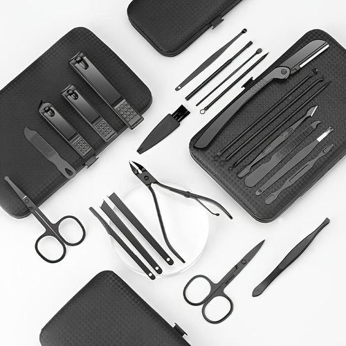 Portable Nail Clipper Set, Lightweight Stainless Steel Nail Clipper Kit, Professional Manicure & Pedicure Tool Set