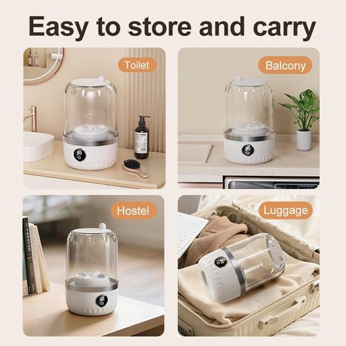 Portable Mini Washing Machine, USB charging, high-quality impact-resistant underpants cleaning, compact and lightweight, suitable for apartments, dormitories, hotels, RVS and travel camping, Portable Laundry Washer, Household Appliance