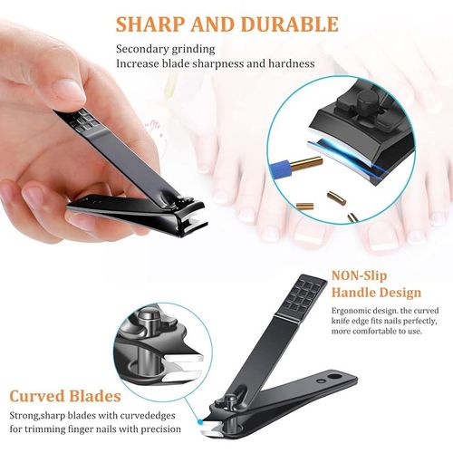 Portable Nail Clipper Set, Lightweight Stainless Steel Nail Clipper Kit, Professional Manicure & Pedicure Tool Set
