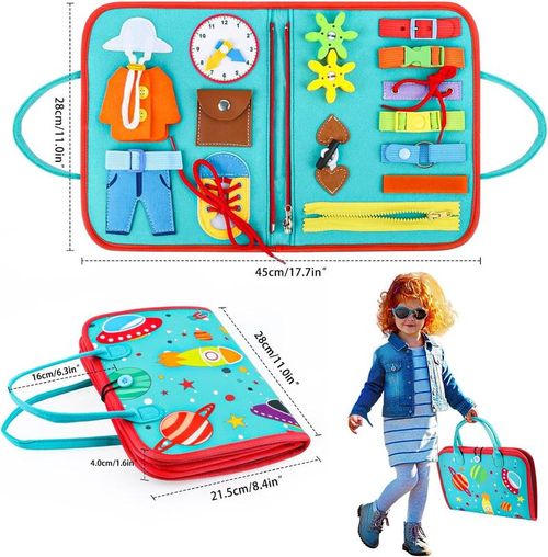 🔥Busy Board Montessori Toys for Boys & Girls Birthday Gifts,Early Educational Game Travel Toys, Preschool Activities for Learning Fine Motor Skil