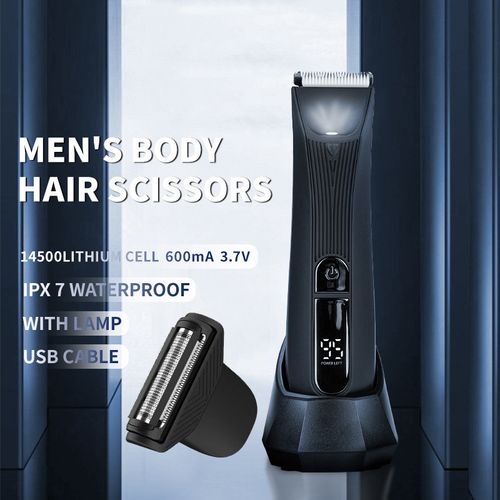 Electric Body Hair Trimmer, Cordless Groin Hair Trimmer for Men, Waterproof Electric Shaver, Men's Hair Removal Tool, Great for Men's Daily Use, Christmas Gift, Winter Gift Set, Winter Gift, Electric Hair Trimmer