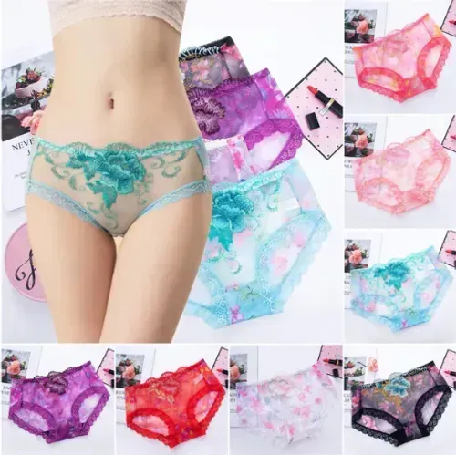 🔥Last Day 49% OFF 🔥Buy 1 and get 3 free🔥Antibacterial cotton briefs with lace embroidery