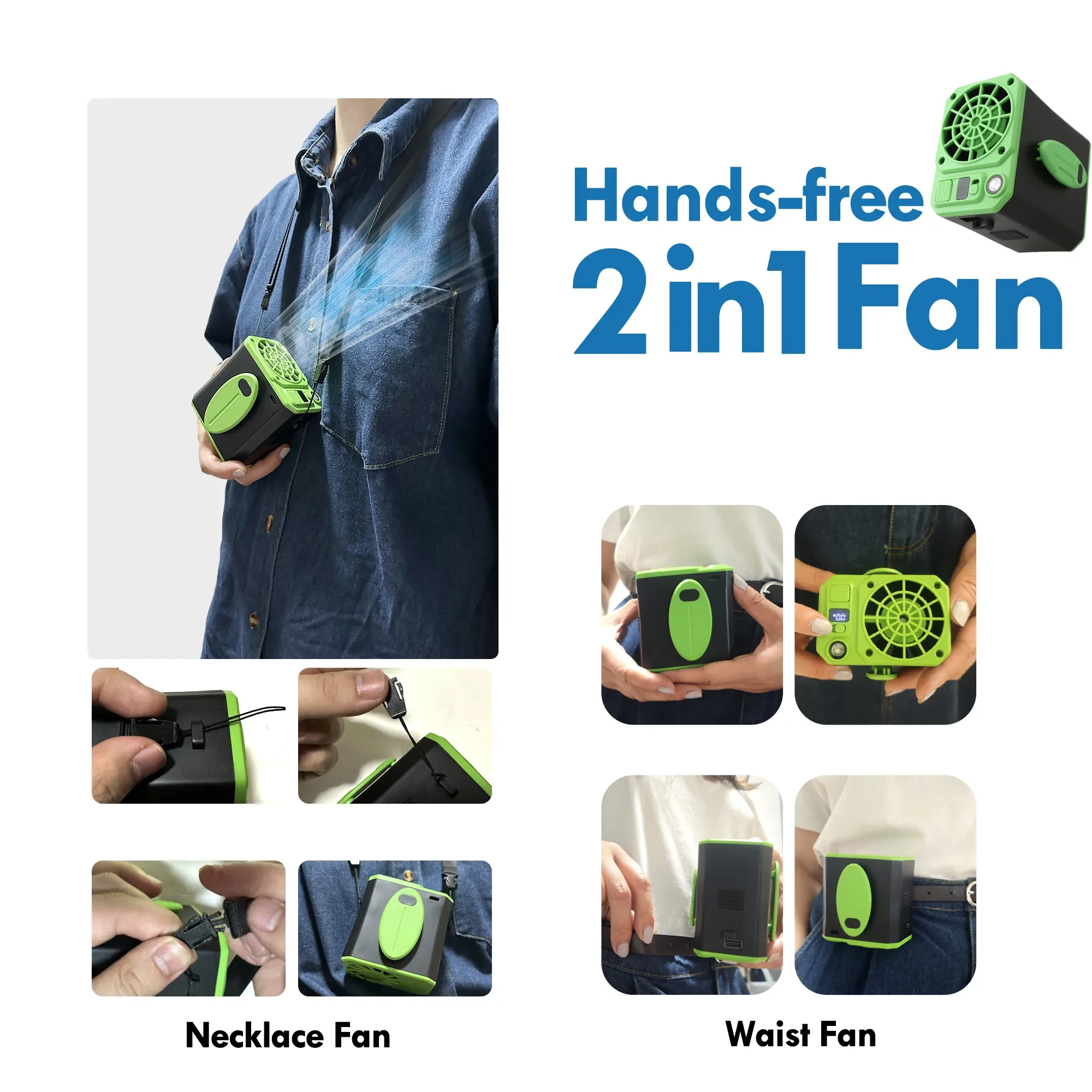 Waist-hung fan