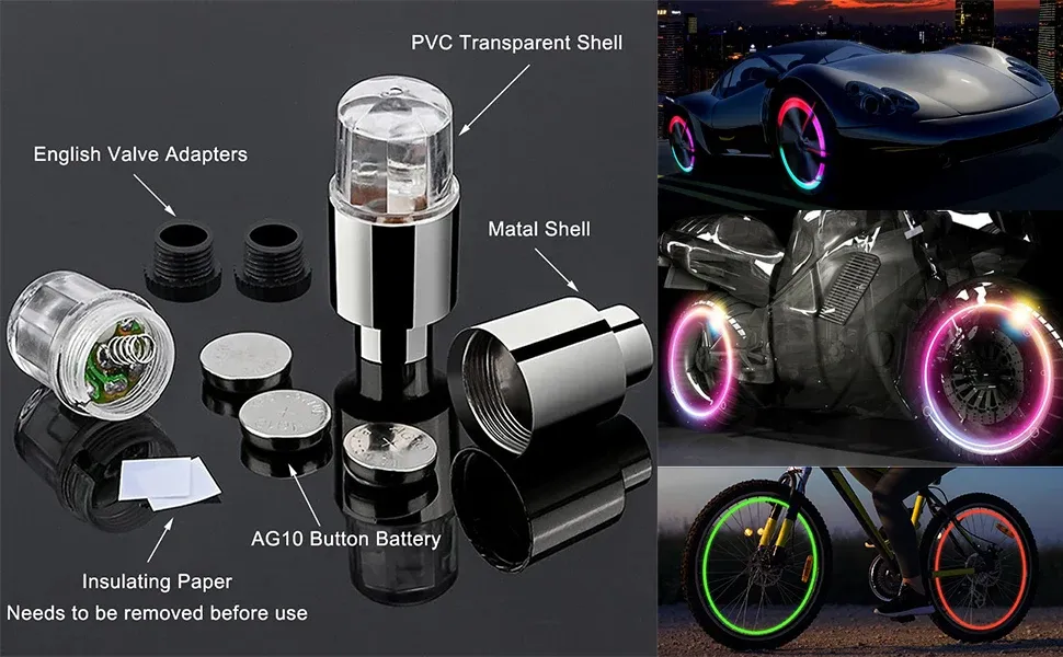 Tire Lights, Wind Fire Wheels