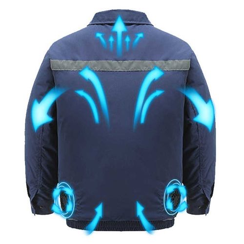 Summer Fan Jacket USB Heat Dissipation Lasting High Power Cargo Coats Outdoor Fishing Functionl Cooling Air-conditioning Suit