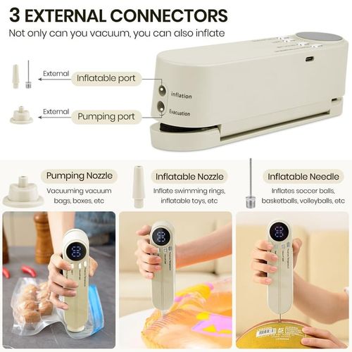 3-in-1 Cordless Mini Vacuum Sealer – Keep Your Food Fresh & More!
