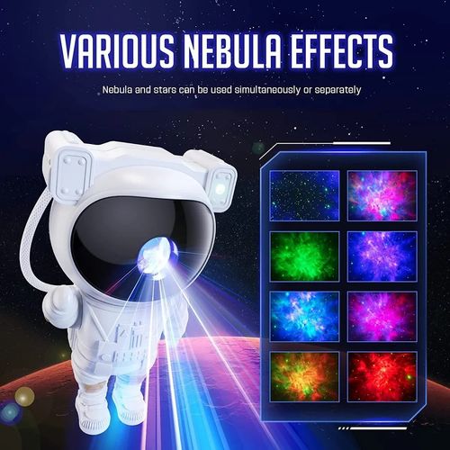2025 New Arrivals Usb Control Mini Astronaut Star Moon Galaxy Projector Lamp Led Laser Star Projector for Bedroom Car Roof