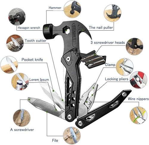14 in 1 Stainless Steel Multifunctional Hammer Tool
