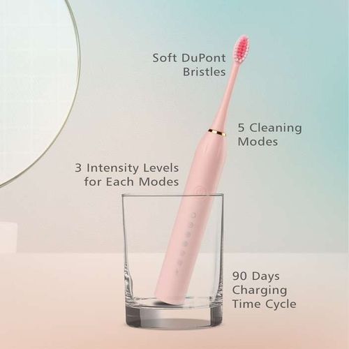 Wholesale Waterproof Vibration Chargeable Sonic Slim Smart Travel Electric Toothbrush with Customized logo