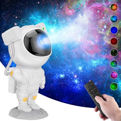 2025 New Arrivals Usb Control Mini Astronaut Star Moon Galaxy Projector Lamp Led Laser Star Projector for Bedroom Car Roof