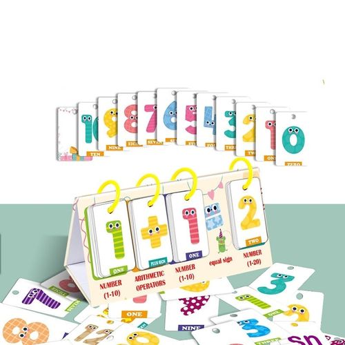 129-Piece Visual Word Learning Flash Cards – Early Education Cognitive Cards for Kids