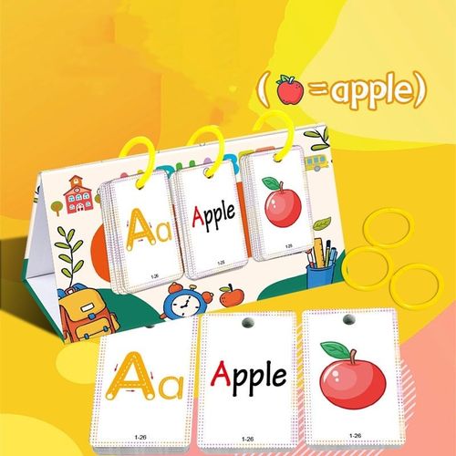129-Piece Visual Word Learning Flash Cards – Early Education Cognitive Cards for Kids