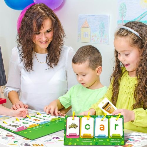 129-Piece Visual Word Learning Flash Cards – Early Education Cognitive Cards for Kids