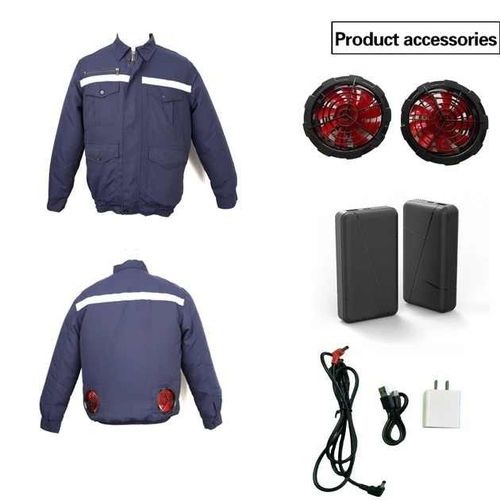 Summer Fan Jacket USB Heat Dissipation Lasting High Power Cargo Coats Outdoor Fishing Functionl Cooling Air-conditioning Suit
