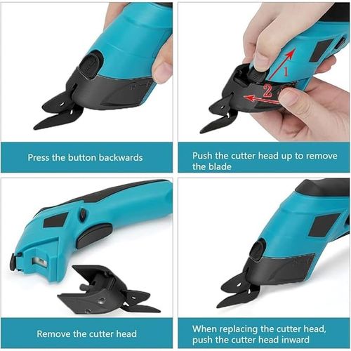 Heavy Duty Professional Shears Cutting Tool Automatic Cordless Electric Scissors Fabric Cutter