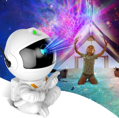 2025 New Arrivals Usb Control Mini Astronaut Star Moon Galaxy Projector Lamp Led Laser Star Projector for Bedroom Car Roof