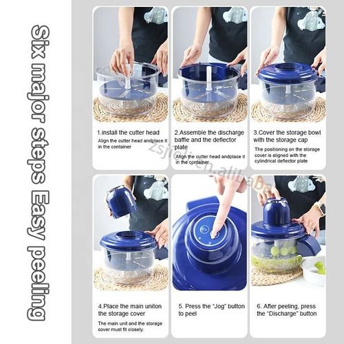 2025 New Automatic Electric Fruit and Vegetable Peeler - Multifunctional Peeling Tool for Grapes, Green Grapes, Cherry Tomatoes, Garlic, Suitable for Home and Commercial Use, USB-Powered